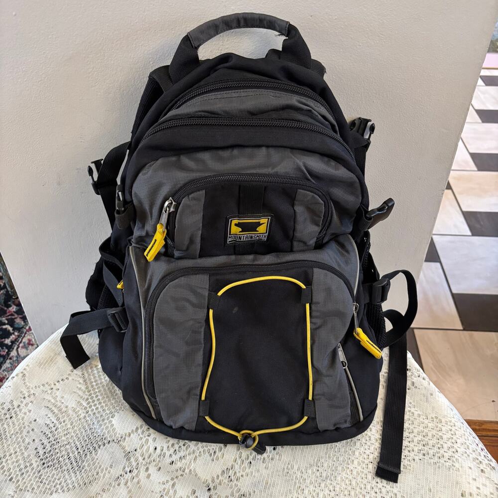Mountainsmith ITZ Black & Gray Exterior Yellow Interior Hiking DayPack
